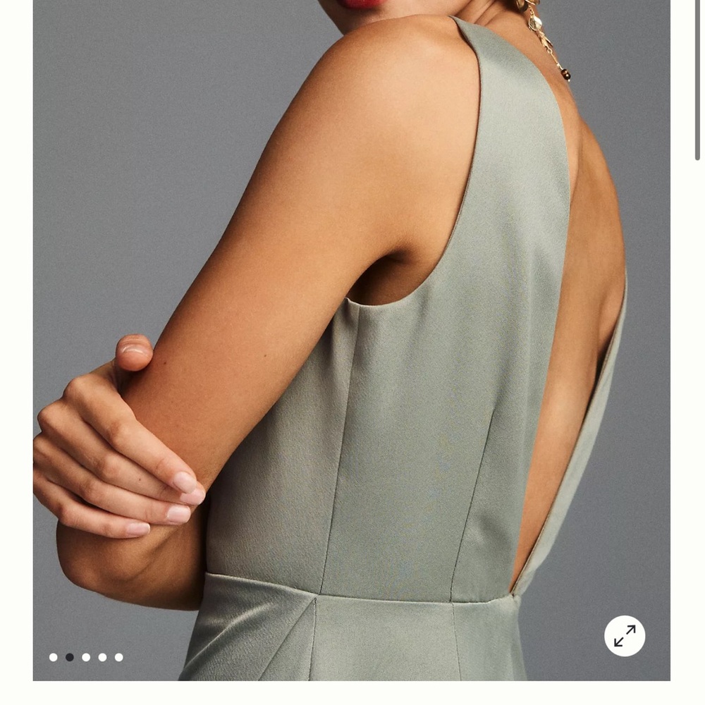 BHLDN Anthropologie Dress in Dark Moss